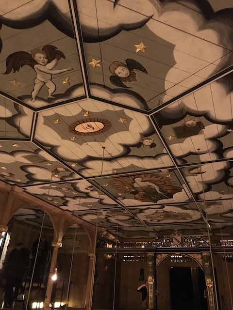 Photo inside the Shakespearean Globe in London, England